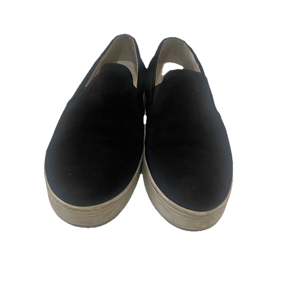 Prada Black Suede Low Top Slip-On Flat Sneakers/Shoes Women's Size 40 US 10 - Picture 3 of 10